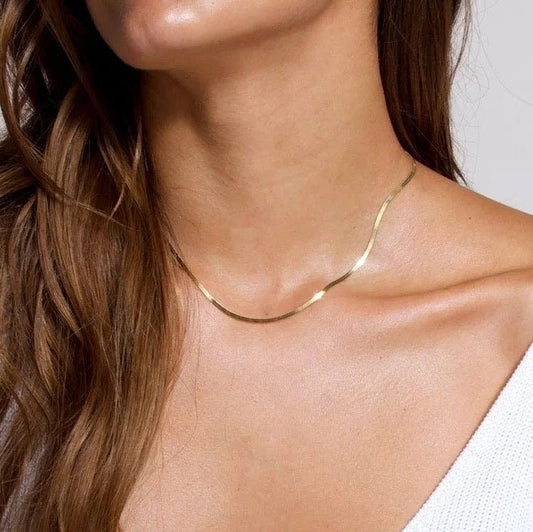 Snake gold chain